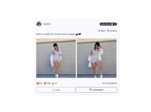 Example of a feed post.